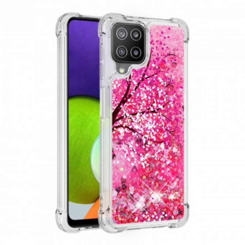 Coque Samsung Galaxy A22 4G Arbre Paillettes