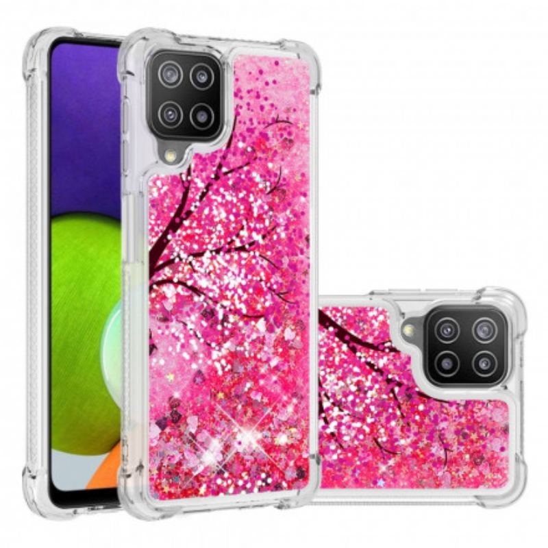 Coque Samsung Galaxy A22 4G Arbre Paillettes