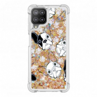 Coque Samsung Galaxy A22 4G Mr Chien Paillettes