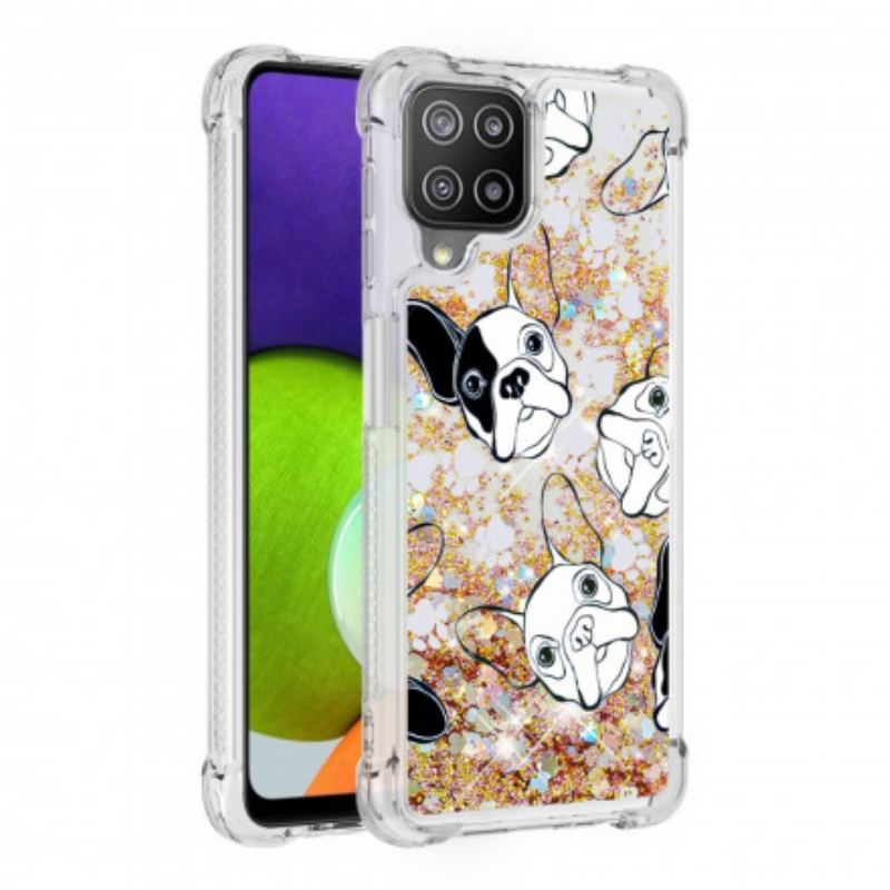 Coque Samsung Galaxy A22 4G Mr Chien Paillettes