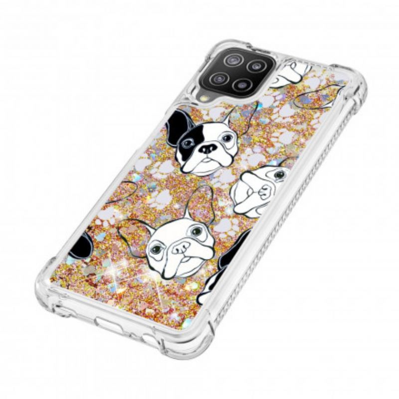 Coque Samsung Galaxy A22 4G Mr Chien Paillettes