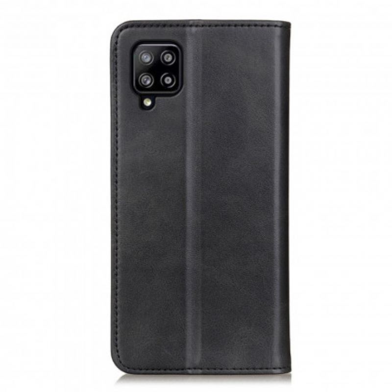 Flip Cover Samsung Galaxy A22 4G Cuir Fendu Véritable