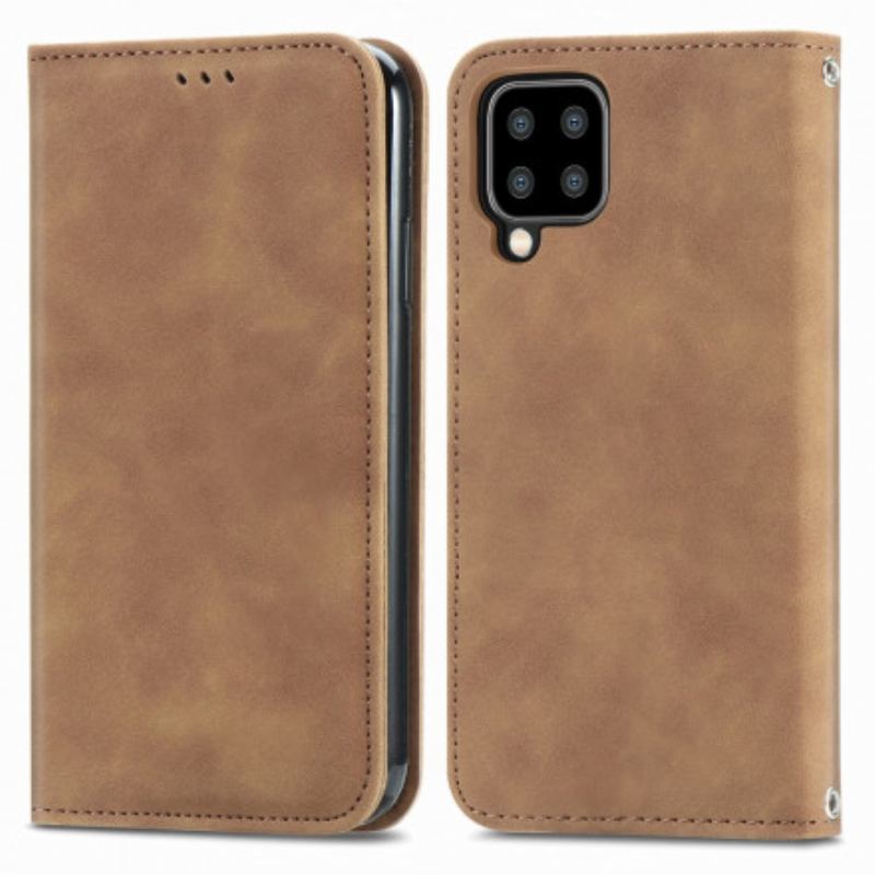 Flip Cover Samsung Galaxy A22 4G Simili Cuir Vintage