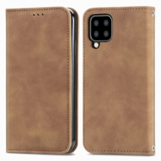 Flip Cover Samsung Galaxy A22 4G Simili Cuir Vintage