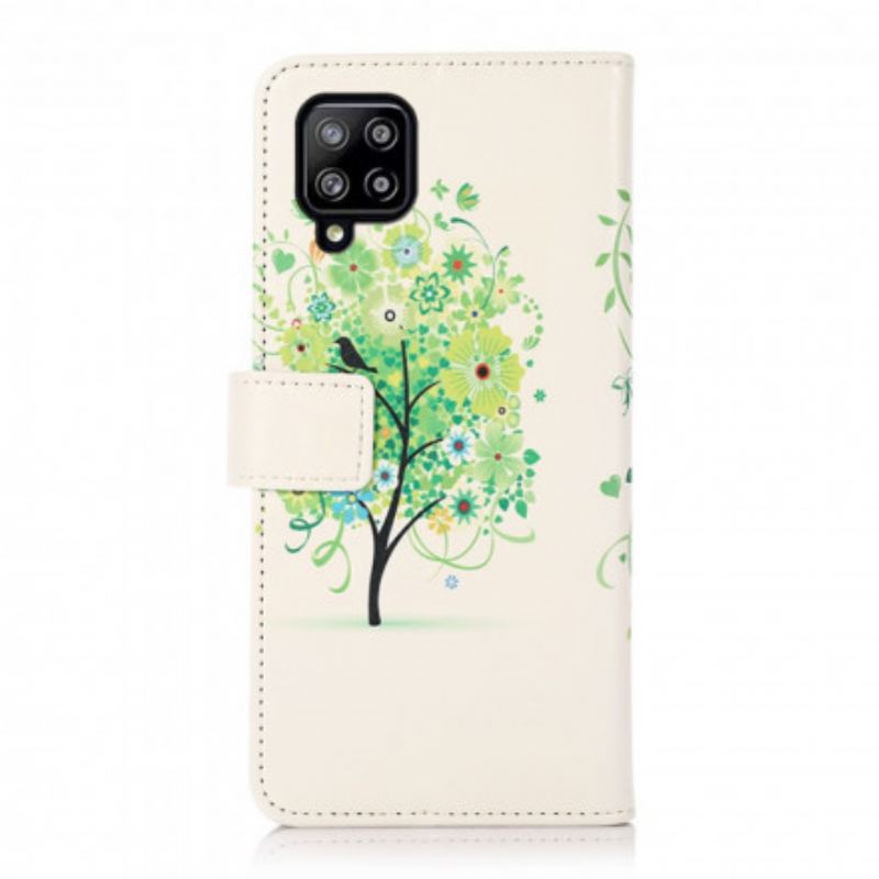 Housse Samsung Galaxy A22 4G Arbre Fleuri