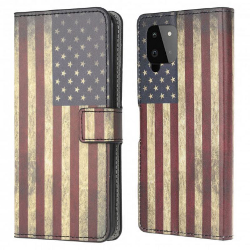 Housse Samsung Galaxy A22 4G Drapeau Américain