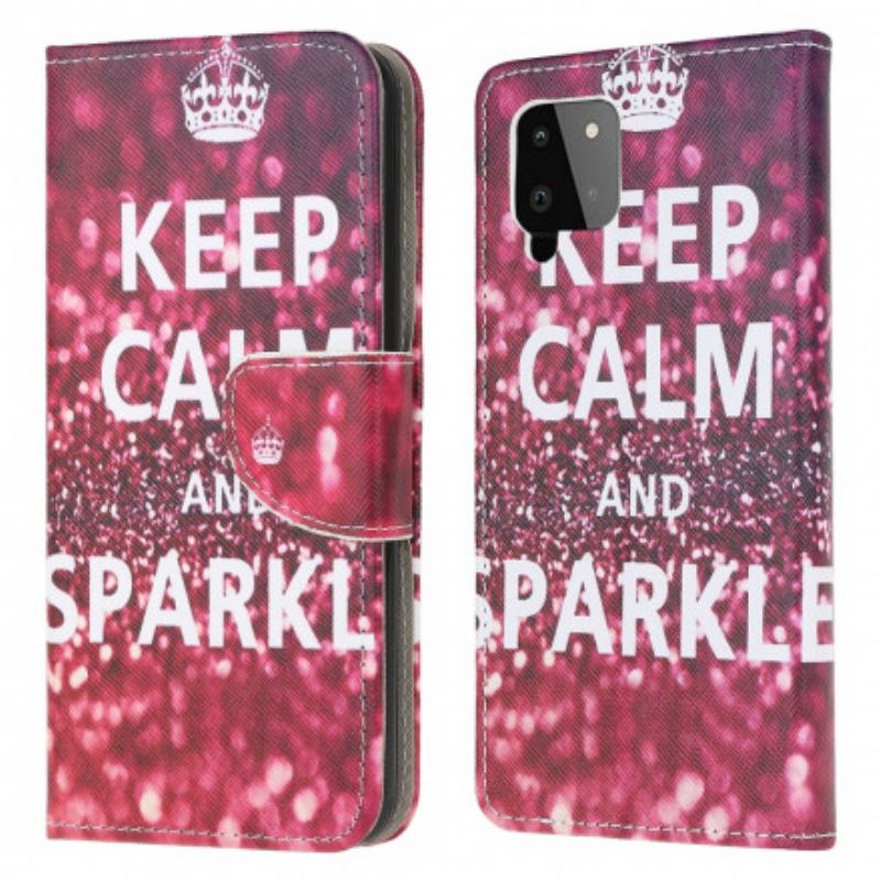 Housse Samsung Galaxy A22 4G Keep Calm and Sparkle