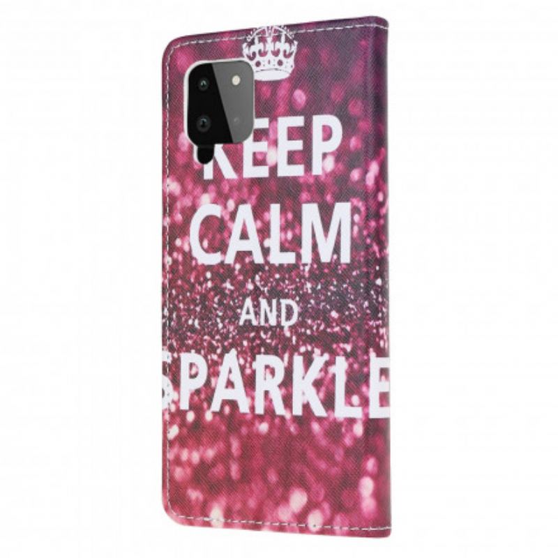 Housse Samsung Galaxy A22 4G Keep Calm and Sparkle