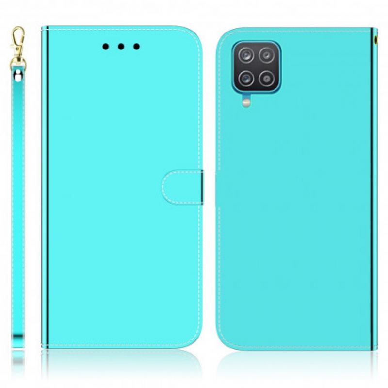 Housse Samsung Galaxy A22 4G Simili Cuir Couverture MIroir