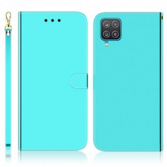 Housse Samsung Galaxy A22 4G Simili Cuir Couverture MIroir