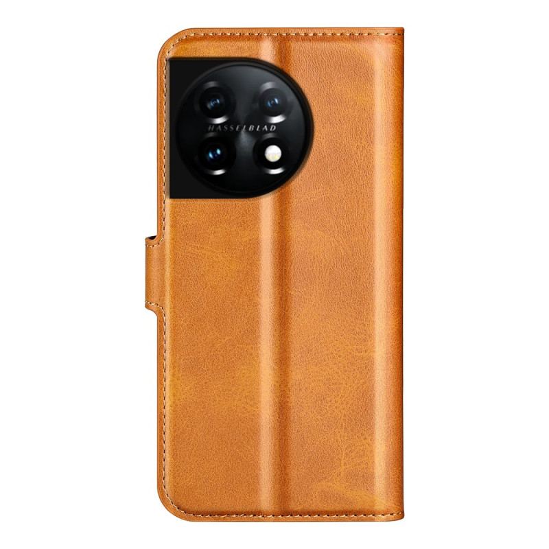 Housse OnePlus 11 5G Effet Cuir Mince Extrême