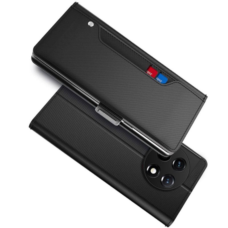 Housse OnePlus 11 5G Miroir et Porte-Cartes Amovible