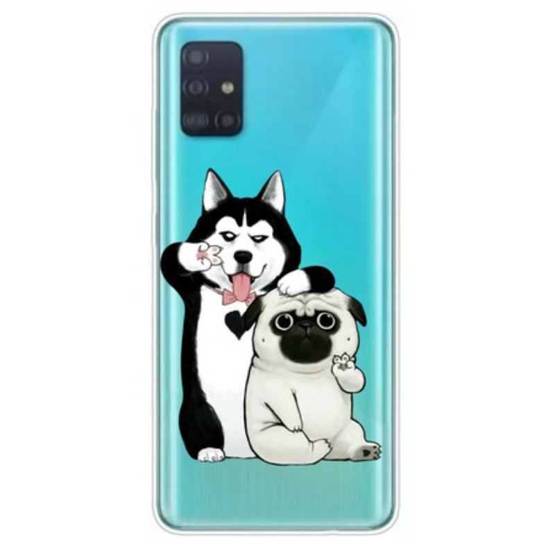 Coque Samsung Galaxy A71 Drôles de Chiens