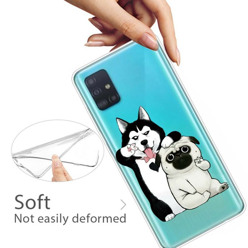 Coque Samsung Galaxy A71 Drôles de Chiens