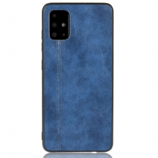 Coque Samsung Galaxy A71 Effet Cuir Couture