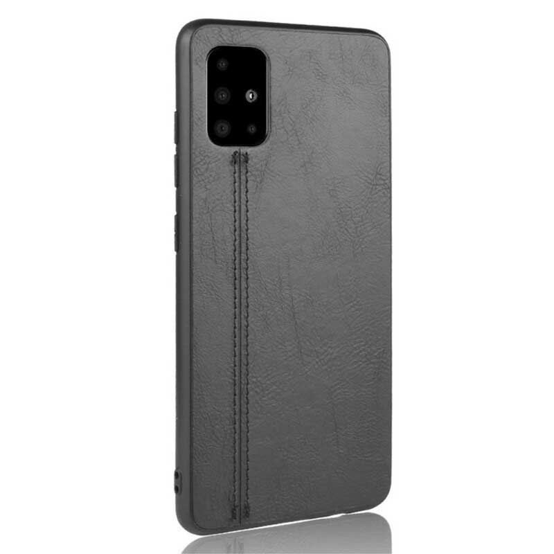 Coque Samsung Galaxy A71 Effet Cuir Couture