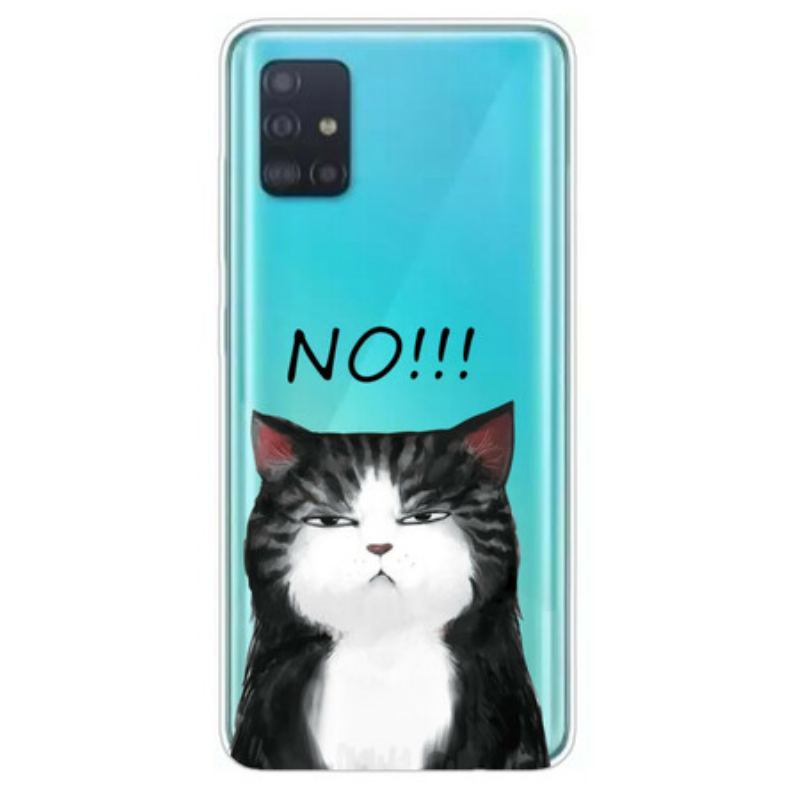 Coque Samsung Galaxy A71 Le Chat Qui Dit Non