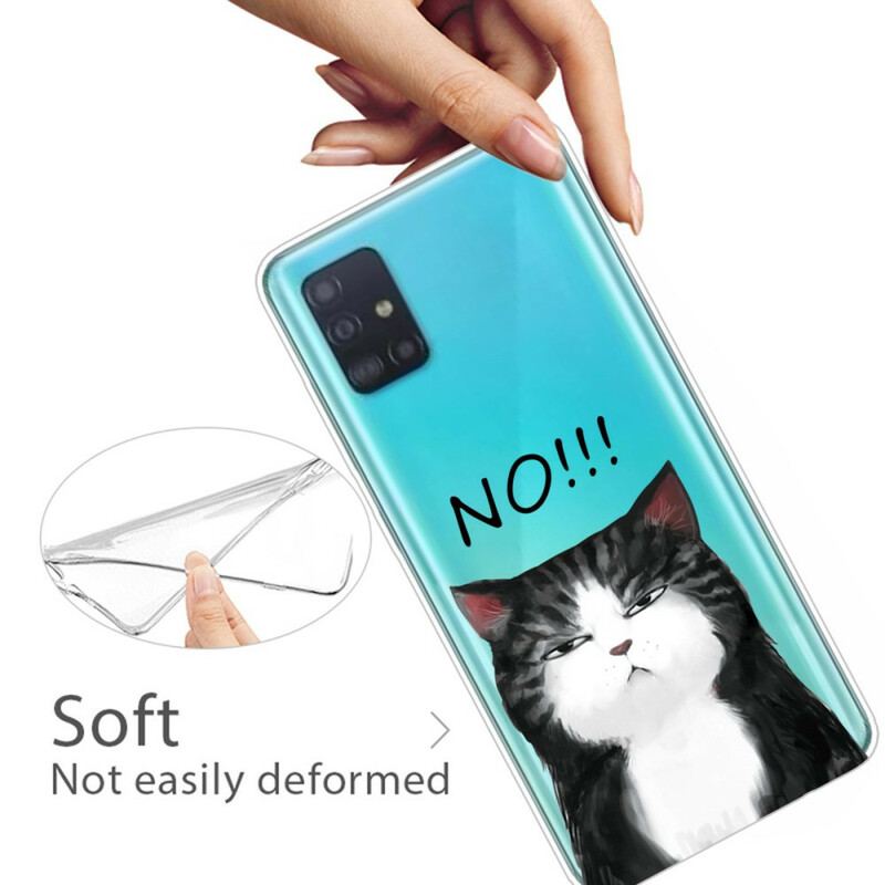 Coque Samsung Galaxy A71 Le Chat Qui Dit Non