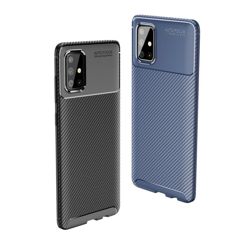 Coque Samsung Galaxy A71 Texture Fibre Carbone Flexible