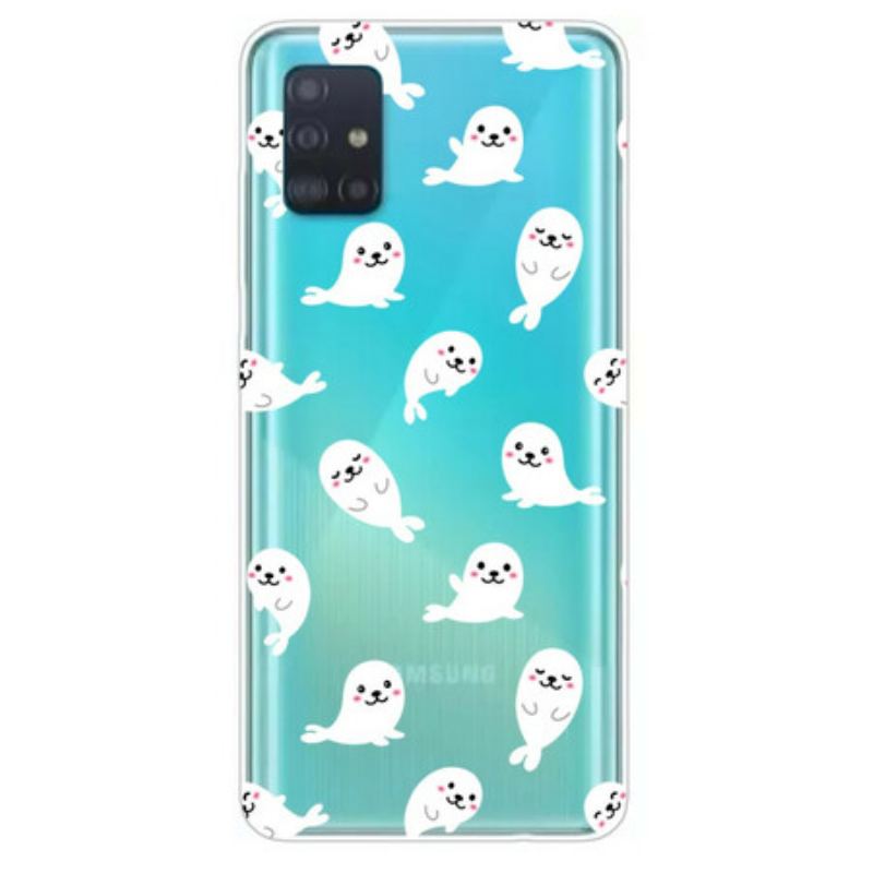 Coque Samsung Galaxy A71 Top Lions des Mers