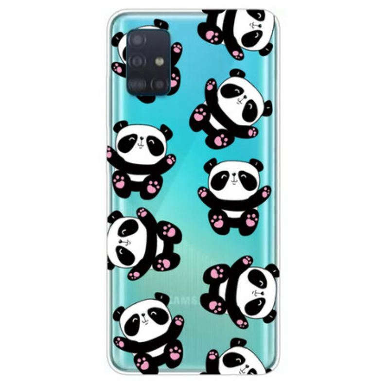 Coque Samsung Galaxy A71 Top Pandas Fun