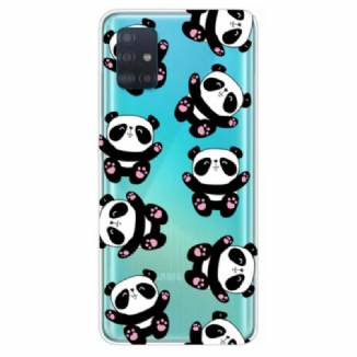 Coque Samsung Galaxy A71 Top Pandas Fun