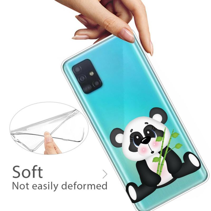 Coque Samsung Galaxy A71 Transparente Panda Triste