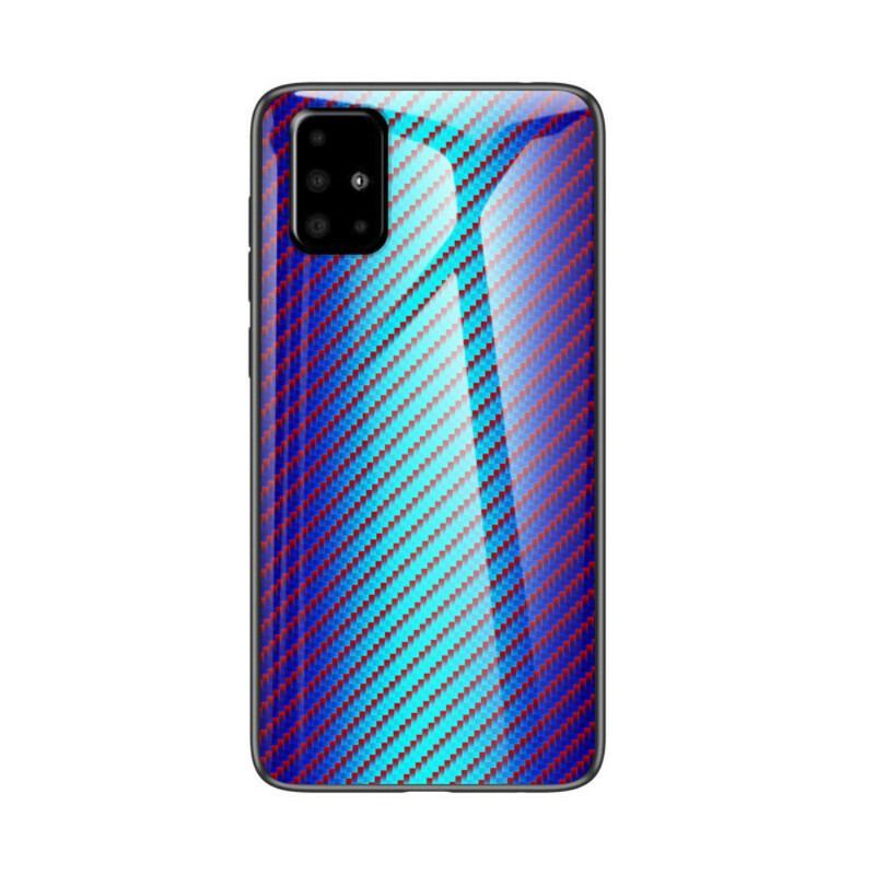 Coque Samsung Galaxy A71 Verre Trempé Fibre Carbone