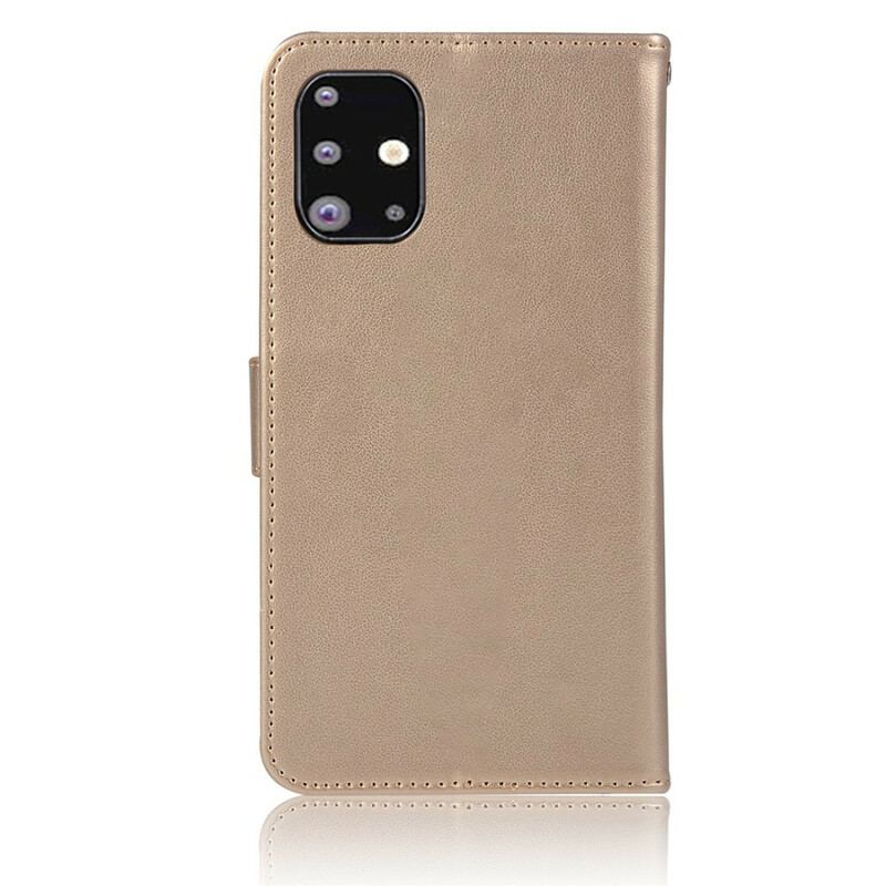 Housse Samsung Galaxy A71 Effet Cuir Attrape Rêves Hibou