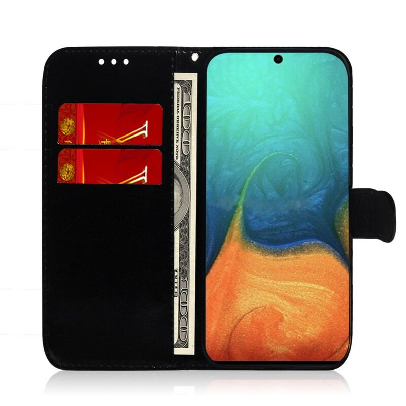 Housse Samsung Galaxy A71 Simili Cuir Couverture MIroir