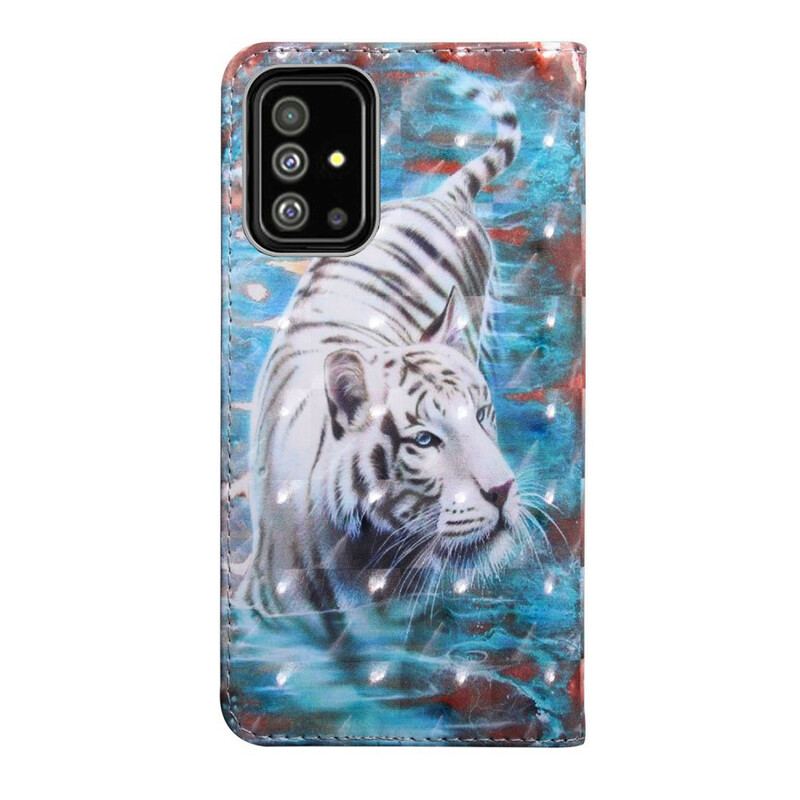 Housse Samsung Galaxy A71 Tigre dans l'Eau