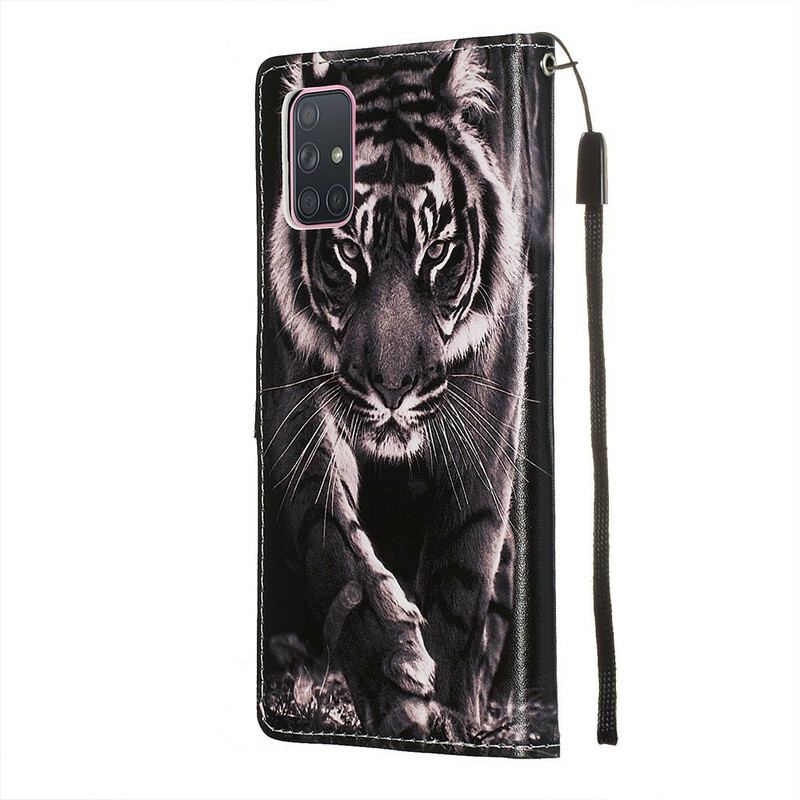 Housse Samsung Galaxy A71 Tigre de Nuit