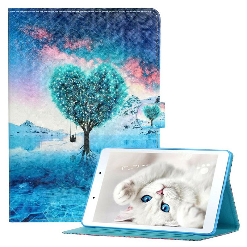 Housse Samsung Galaxy Tab A7 Lite Arbre Coeur