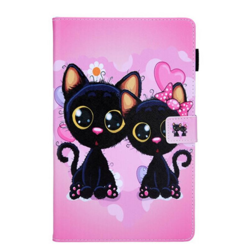 Housse Samsung Galaxy Tab A7 Lite Couple de Chats