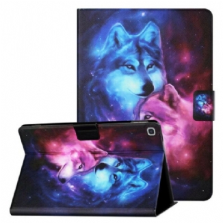 Housse Samsung Galaxy Tab A7 Lite Couple de Loups