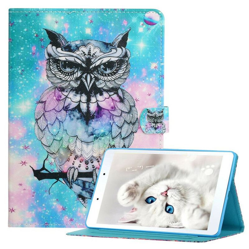 Housse Samsung Galaxy Tab A7 Lite Hibou Royal