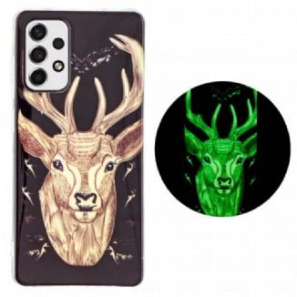 Coque Samsung Galaxy A53 5G Cerf Majestueux Fluorescente