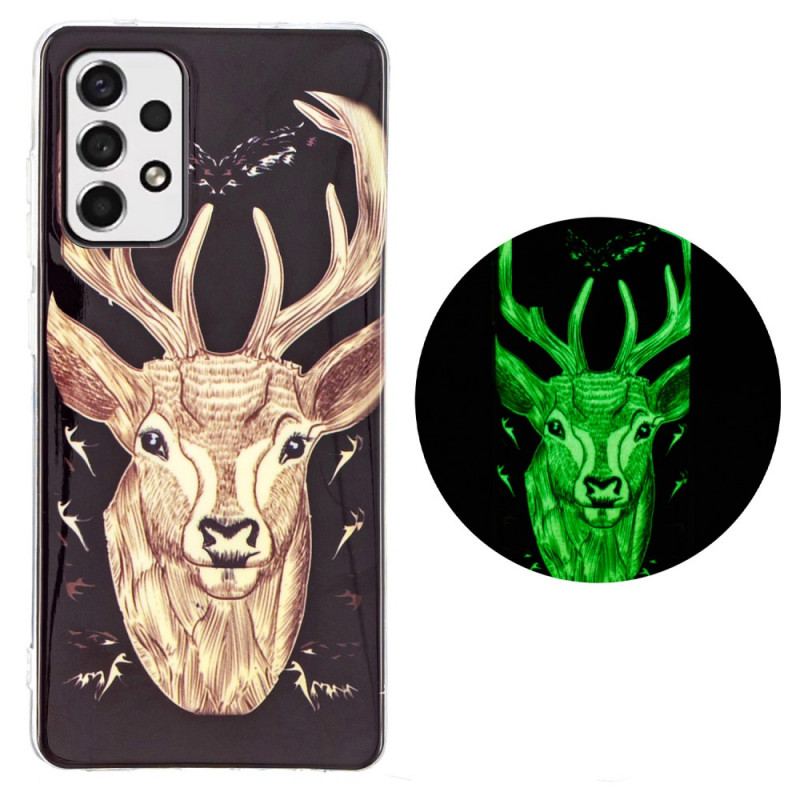 Coque Samsung Galaxy A53 5G Cerf Majestueux Fluorescente