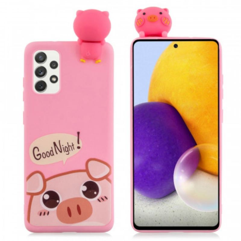 Coque Samsung Galaxy A53 5G Cochon Good Night 3D