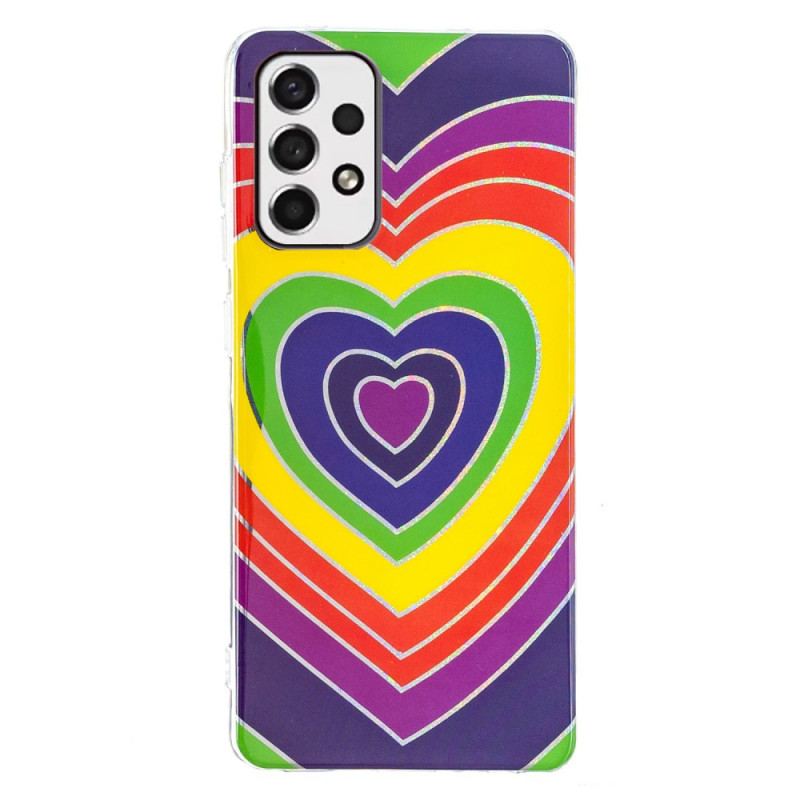 Coque Samsung Galaxy A53 5G Coeur Psychédélique