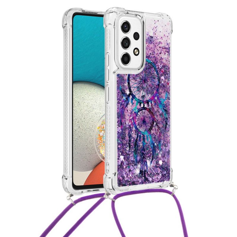 Coque Samsung Galaxy A53 5G à Cordon Paillettes Attrape Rêves