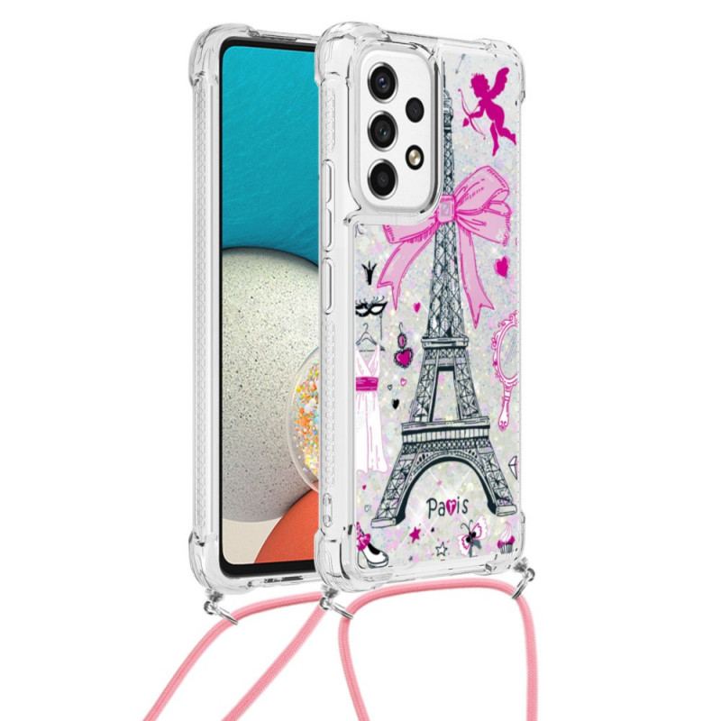 Coque Samsung Galaxy A53 5G à Cordon Tour Eiffel