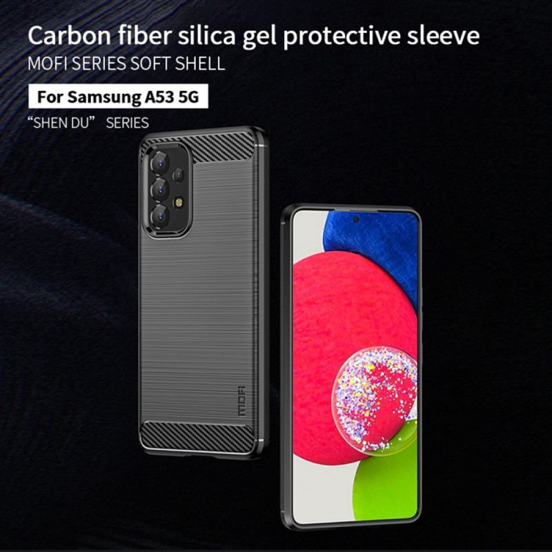 Coque Samsung Galaxy A53 5G Fibre Carbone Brossée MOFI