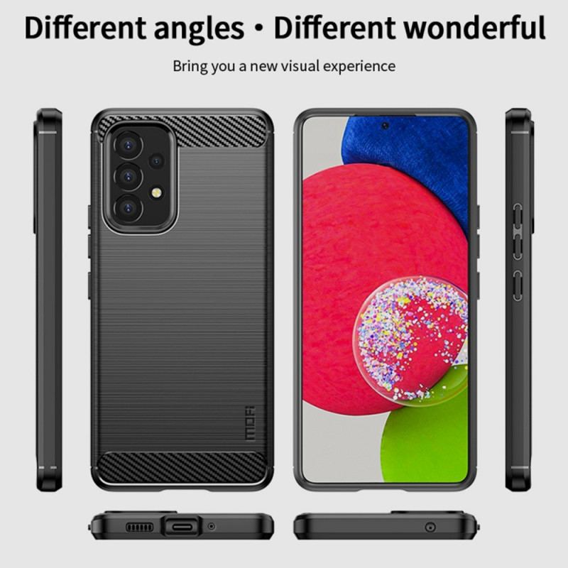 Coque Samsung Galaxy A53 5G Fibre Carbone Brossée MOFI