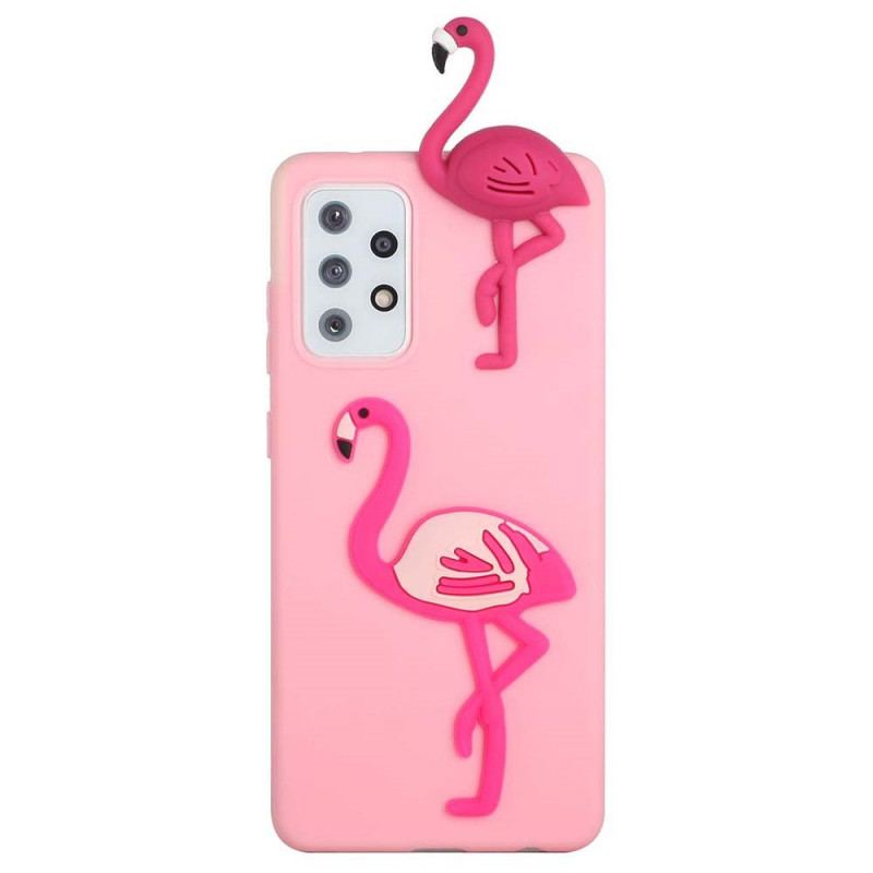 Coque Samsung Galaxy A53 5G Flamant Rose 3D