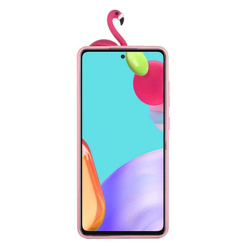 Coque Samsung Galaxy A53 5G Flamant Rose 3D