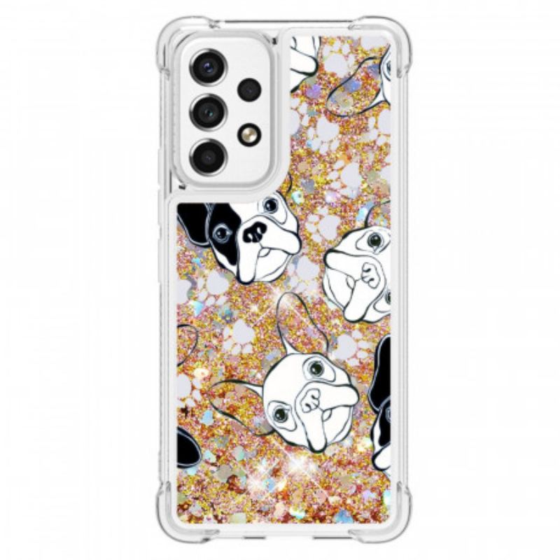 Coque Samsung Galaxy A53 5G Mr Chien Paillettes