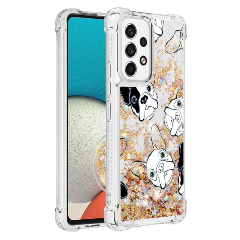 Coque Samsung Galaxy A53 5G Mr Chien Paillettes