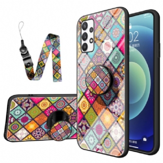 Coque Samsung Galaxy A53 5G Support Magnétique Patchwork