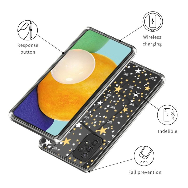 Coque Samsung Galaxy A53 5G Transparente Étoiles / Coeurs